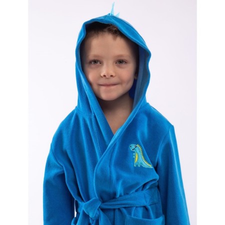 Халат для девочки, рост 98 см, цвет бирюзовый-3
