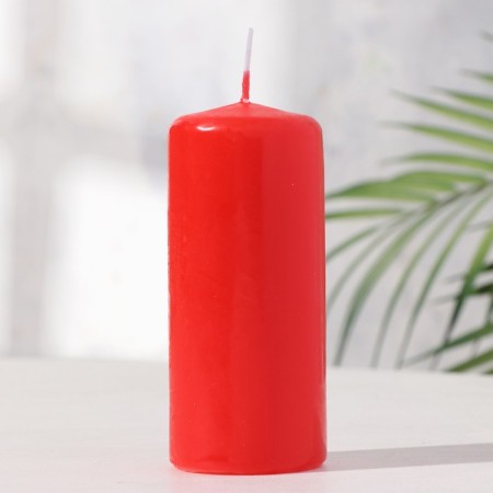 Candle - cylinder, 5x11.5 cm, 25 hours, 175 g, red