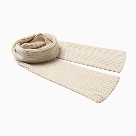 Women's scarf minku, Milk color, 180*18