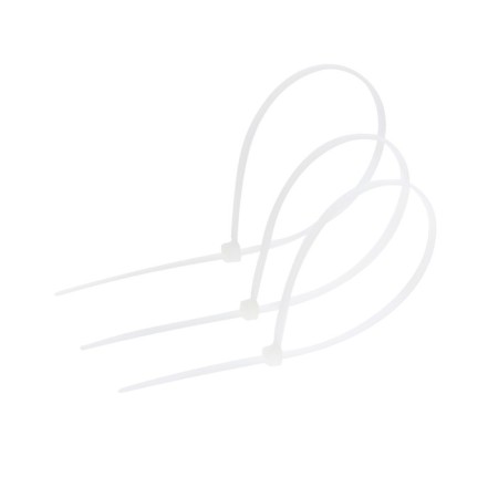 Nylon clamp, plastic, 3.6x250 mm, white, in the package of 100 pcs.