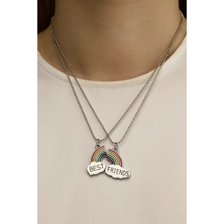 Kulons "Demetrons" Rainbow, colored in silver, 45 cm-1