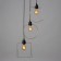 Economic light "Fiori" 3x40W E27 Black-gold 42x42x78 cm.