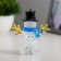 Night Snowman LED 1W RGB 3HLR44 Transparent 8x8x10cm Risalux