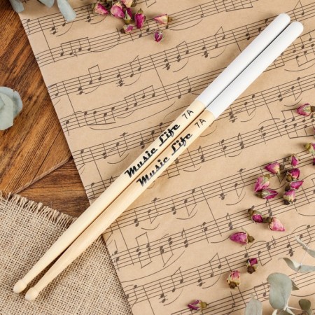 Drum sticks Music Life, 7a, maple, white