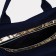Sports bag with zipper, shoes, long belt, blue color