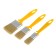 Set of brushes "Akor", natural bristles, plastic handle, 25, 35, 50 mm, 3 pcs.