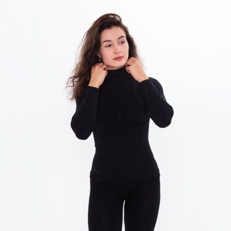Women's thermal underwear (longshit, leggings), black color, size 46-48 (m)-1
