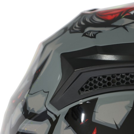 The helmet integral with two visors, size L (59-60), BLD-M67E model, black and yellow-12