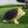 Garden figure "Hedgehog pressed" large 26x16x17cm