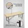 Cosmetological couch with a face for the face Massage Strong, size 190 × 70 × 73 cm, beige color