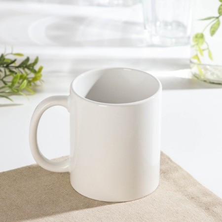Homeleon mug Ceramic share “Forget all the rules”, 350 ml, white color-2