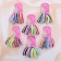 Hair elastic band "Tm -strip" (set 6 pcs) relief, mix
