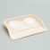 MISKS WITH BOOK "Felix" 0.3 l, 41 x 30 x 6 cm, beige tray, white bowls