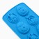 Silicone form for baking on Easter "Easter composition", Blue, 10.6 x 20.7 cm