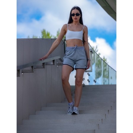 Women's shorts ise, size 44 cm, gray color-9
