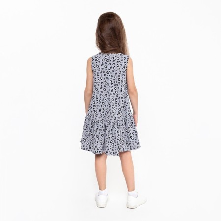 Платье для девочки, цвет серый, рост 92 см-8