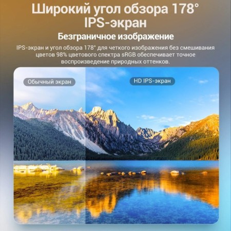 Монитор SANC M2453, 23.8", IPS, 1920×1080, 75Гц, 5 мс, D-Sub, HDMI, белый-6