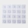 Hooks holders double self -adhesive, set of 10 pairs, 5.7 × 5.7 × 1cm, the color is transparent