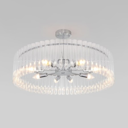 Ceiling light Bogate’s Flamel 374/8, E14, 8x60W, 700x700x380 mm, chromium color-2