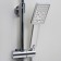 Shower system Wasserkraft A15502, tropical shower, thermostat, hand watering can, chrome