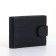 Male purse on the button, black color