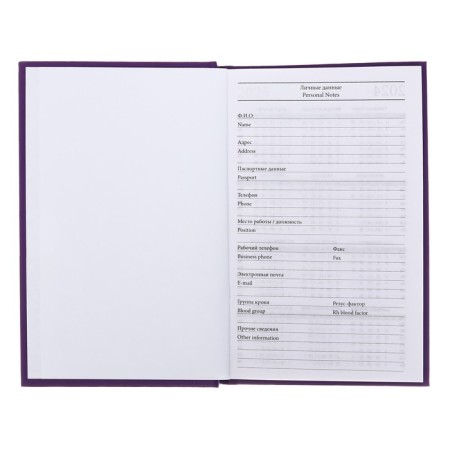 Deliciper of Leduced A5 128 sheets, boumvinyl cover, lilac-2
