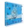 Carty clock is wall-mounted, interior "sailboat", silent, 25 x 35 cm