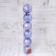 Set of balls plastic D-8 cm, 6 pcs "Star" lilac