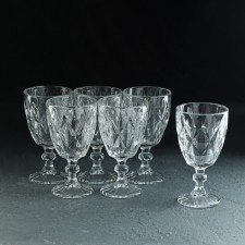 Set of glass glasses 