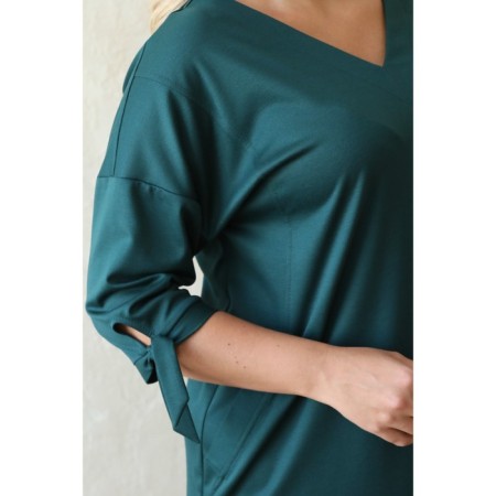 Women's dress, size 52, green color-3