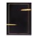 A4 notebook 80 sheets in Calligrata Calgrata "Black with Golden", covered cartoon, glossy lamination, offset block