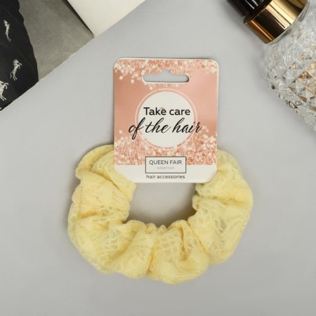 Hair gum "Orbit" Lace Flowering, 10 cm, mix