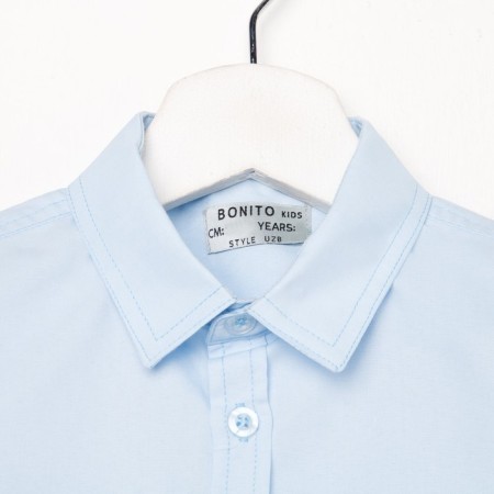 Shirt for a boy, blue color, height 122 cm-1