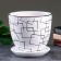 Set of flower pots 4 pcs. White illusion 0.4 / 1 / 2.5 / 5 l