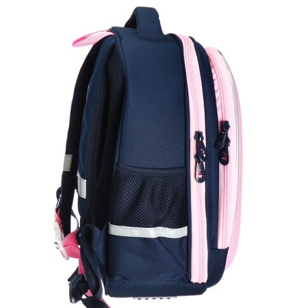 Frame, 36 x 28 x 20 cm, Grizzly, from Plyusha, + keychain, dark blue/pink-3