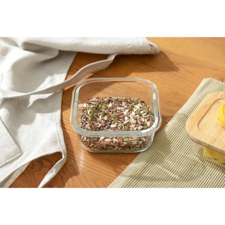 Smart Solutions baking and storage container, with a bamboo cover, 520 ml-3