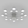 Ceiling lamp with Nitrino, SMD, LED tape, 98.7x98.7x6.2 cm