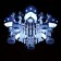 Chandelier with PDU 51007/5 5x40W E27+1x20W G5.3 Chrome/Black LED 50x50x21 cm