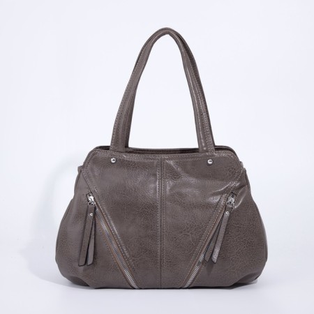 Bag-tout on lightning, beige color