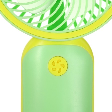 Portable fan YM88151, 250 mAh, 1 mode, charging cable, green-3