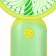 Portable fan YM88151, 250 mAh, 1 mode, charging cable, green