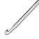 Knitting hook, aluminum, 4.5 mm/14 cm