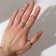 Ring set 5 pieces "perfect fingers" subtlety, color silver