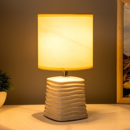 Sinbol table lamp E14 40W Beige 14x14x26.5 cm Risalux-1