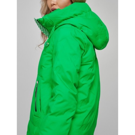 Coat insulated winter female, size 42, green color-22