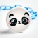 Holder for the nipple - dummies "Panda", on the chain
