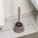 Black for the toilet with a stand "Capri", 14 × 12.5 × 37 cm, brown color