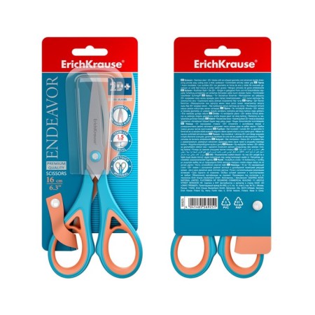 Scissors 16cm Erichkrause Endeavor, blister-4
