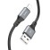 Hoco X92, Lightning cable - USB, 2.4 A, 3 m, silicone braid, black