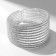 Bracelet with rhinestones "ice" luxury, 10 rows, white color in silver